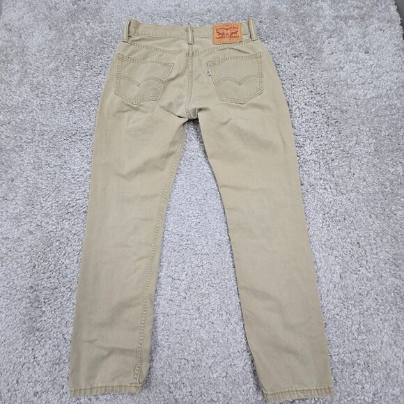 Levis‎ 511 Jeans Men 30x30 (Fits 28x27.5) Beige Slim Straight Stretch Mid Rise - Picture 6 of 12